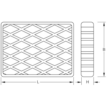 KS Tools gumena podloga za podizne platforme 02 160x120x30mm 160.0477-2