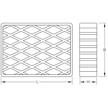 KS Tools gumena podloga za podizne platforme 03 160x120x40mm 160.0478-2