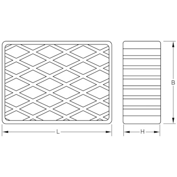 KS Tools gumena podloga za podizne platforme 04 160x120x60mm 160.0479-2