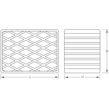 KS Tools gumena podloga za podizne platforme 06 160x120x100mm 160.0481-2