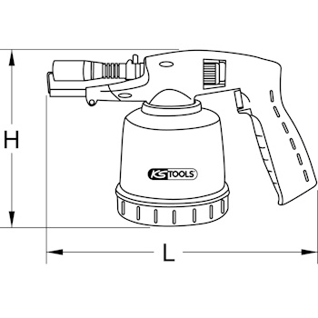 KS Tools lemilica sa patronama sa Piezo-upaljačem crvena 903.5902-3