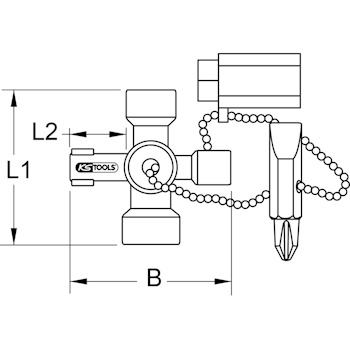 KS Tools mini ključ od kontrolnog ormana 42mm 130.1010-4