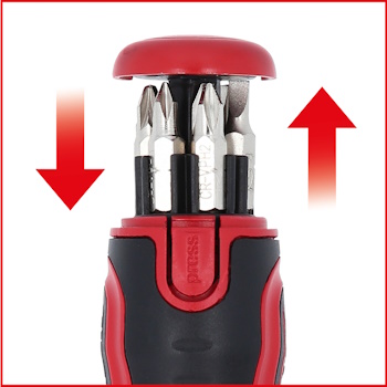 KS Tools mini odvijač sa čegrtaljkom 6u1 1/4 KS Tools mini odvijač sa čegrtaljkom 6u1 1/4