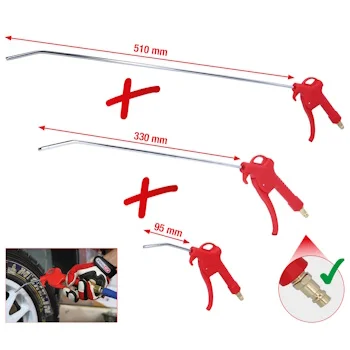 KS Tools pneumatski pištolj za duvanje 95-510mm set 3/1 515.1921 KS Tools pneumatski pištolj za duvanje 95-510mm set 3/1 515.1921