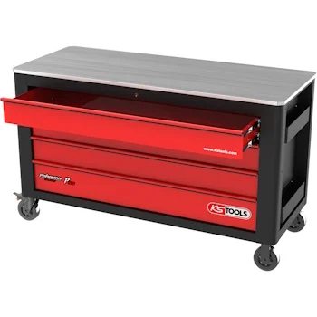 KS Tools radionička kolica sa 4 fioke PERFORMANCEplus P40 crno/crvena 873.6008-2