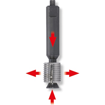 KS Tools ravna glodala za zaptivno sedište čepa za ispuštanje ulja set 6/1 150.1485-3