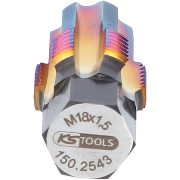 KS Tools rezač navoja sa vodećim vijcima za temperaturne senzore M18x1.5 150.2543 KS Tools rezač navoja sa vodećim vijcima za temperaturne senzore M18x1.5 150.2543