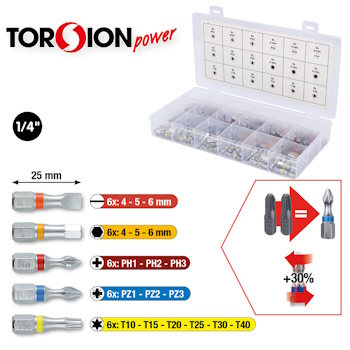 KS Tools set bitova TORSIONpower 108/1 918.3108-1