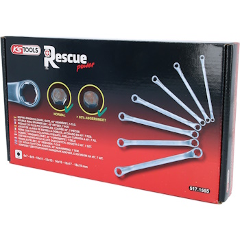 KS Tools set dvostrukih okastih ključeva RESCUEpower 6-19mm 517.1555-4