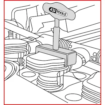 KS Tools set izvlakača bobina sa T-ručkom za VAG i Opel motore 7/1 500.7570-6