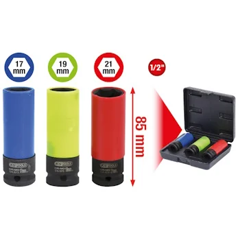 KS Tools set nasadnih ključeva za aluminijske naplatke teretnih vozila 1/2 KS Tools set nasadnih ključeva za aluminijske naplatke teretnih vozila 1/2