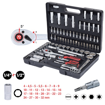 KS Tools set nasadnih ključeva 1/4