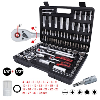 KS Tools set nasadnih ključeva 1/4