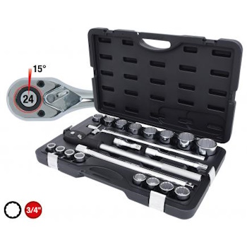 KS Tools set nasadnih ključeva 3/4 KS Tools set nasadnih ključeva 3/4