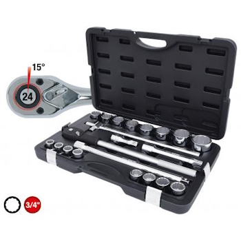 KS Tools set nasadnih ključeva 3/4