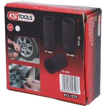 KS Tools set nasadnih ključeva spiralnog profila za teretna vozila 1/2