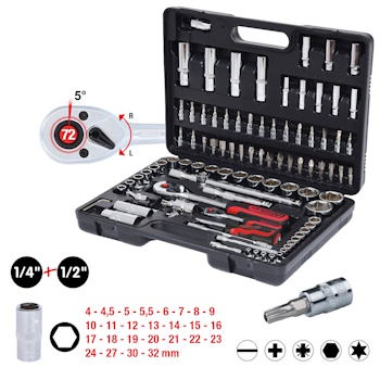 KS Tools set nasadnih ključeva 1/4