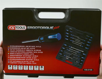 KS Tools 39-delni set odvijača i bitova Ergotorque plus 159.0100-1