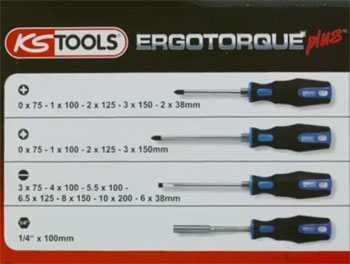 KS Tools 39-delni set odvijača i bitova Ergotorque plus 159.0100-2