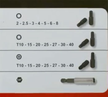 KS Tools 39-delni set odvijača i bitova Ergotorque plus 159.0100 KS Tools 39-delni set odvijača i bitova Ergotorque plus 159.0100