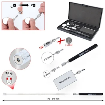 KS Tools set fleksibilnih kontrolnih ogledala 5/1 550.1145 KS Tools set fleksibilnih kontrolnih ogledala 5/1 550.1145