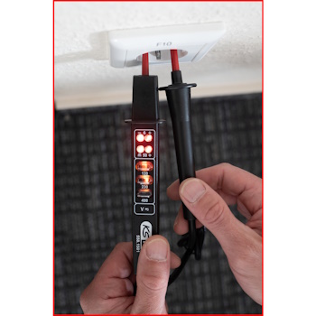 KS Tools tester polariteta i napona sa zaštitnom izolacijom 6-400V 550.1501 KS Tools tester polariteta i napona sa zaštitnom izolacijom 6-400V 550.1501