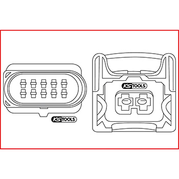 KS Tools viljuška za buksne 2,8-6,3mm 154.0011-5