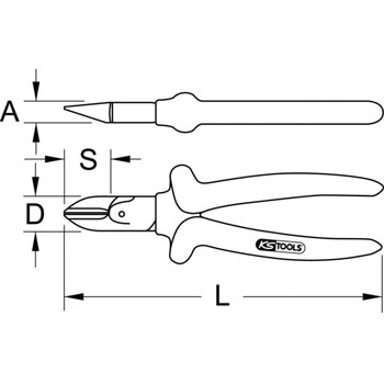 KS Tools dijagonalni sekač stranica SlimPOWER 160mm 115.2231 KS Tools dijagonalni sekač stranica SlimPOWER 160mm 115.2231