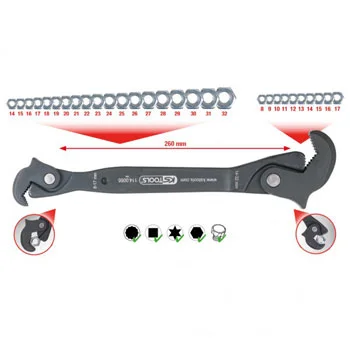 KS Tools jednoručni multifunkcionalni ključ, 8-17/14–32mm 114.0055 KS Tools jednoručni multifunkcionalni ključ, 8-17/14–32mm 114.0055