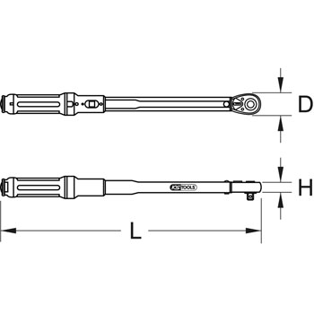 KS Tools ustavljački moment ključ 1/4