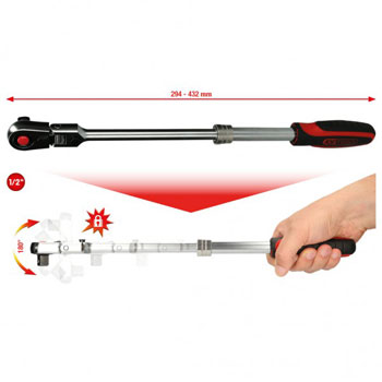 KS Tools teleskopski prebaciv ustavljački ključ 72 zuba 1/2 KS Tools teleskopski prebaciv ustavljački ključ 72 zuba 1/2