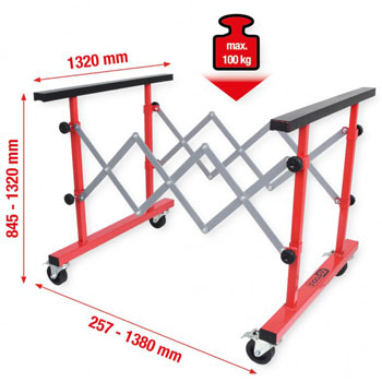 KS Tools univerzalna teleskopska višenamenska kolica 257-1380mm 500.8100-1