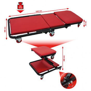 KS Tools pokretna ležaljka i sklopivo sedište 1040x490 mm 500.8011 KS Tools pokretna ležaljka i sklopivo sedište 1040x490 mm 500.8011