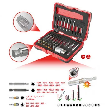 KS Tools set odvijača Torx i inbus vijaka 34-delni 1/4 KS Tools set odvijača Torx i inbus vijaka 34-delni 1/4
