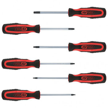 KS Tools set odvijača 6-delni Torx s rupom ERGOTORQUEplus 159.0040 KS Tools set odvijača 6-delni Torx s rupom ERGOTORQUEplus 159.0040