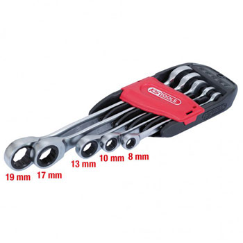 KS Tools set ustavljačkih okasto-viljuškastih ključeva 5-delni 8-19mm GEARplus 503.4255 KS Tools set ustavljačkih okasto-viljuškastih ključeva 5-delni 8-19mm GEARplus 503.4255
