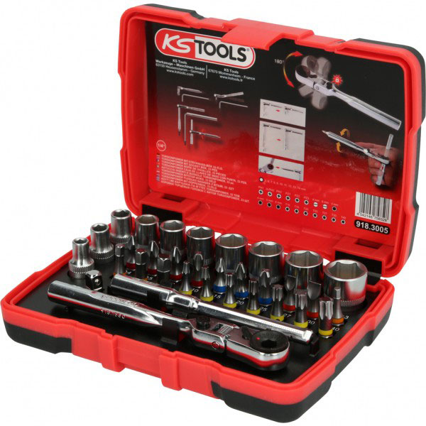 KS Tools boks bit nasadnih ključeva 33-delni 918.3005