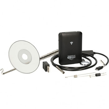 KS Tools set Wi-Fi videoskopa sa Ø 5,5 mm 0° HD sondom s prednjom kamerom 7-delni 550.7510 KS Tools set Wi-Fi videoskopa sa Ø 5,5 mm 0° HD sondom s prednjom kamerom 7-delni 550.7510