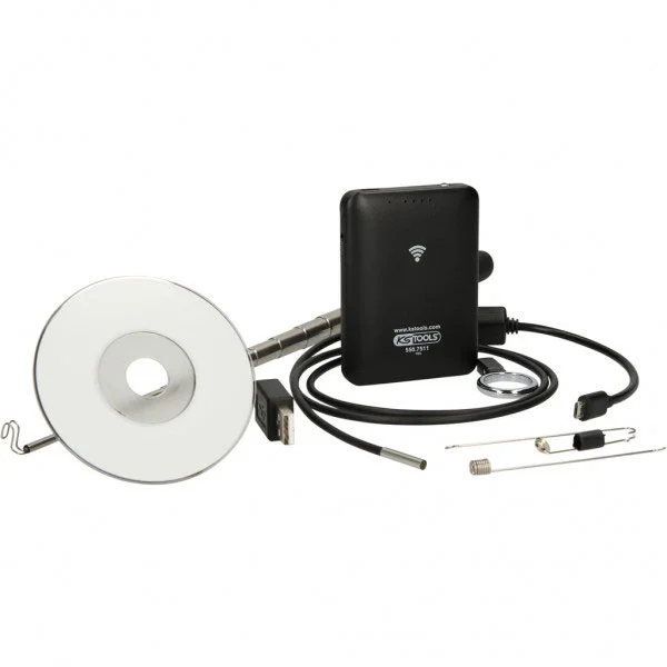 KS Tools set Wi-Fi videoskopa sa Ø 3,9 mm 0° HD sondom s prednjom kamerom 7-delni 550.7520 KS Tools set Wi-Fi videoskopa sa Ø 3,9 mm 0° HD sondom s prednjom kamerom 7-delni 550.7520