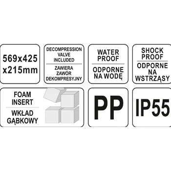 Yato vodootporna kutija za transport 569x425x215 YT-08906 Yato vodootporna kutija za transport 569x425x215 YT-08906