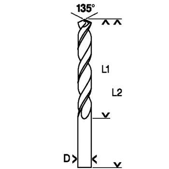 Levior burgija 5/1 HSS - G 6 mm 77793-1