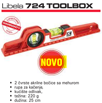 Kapro libela 724 TOOLBOX K72425-2