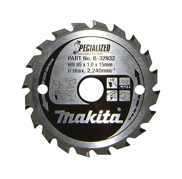 Makita B-32932 SPECIALIZED list za kružnu testeru 85 mm, 20 zuba Makita B-32932 SPECIALIZED list za kružnu testeru 85 mm, 20 zuba