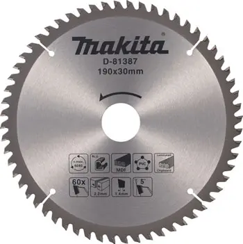 Makita TCT list testere 190mm D-81387 Makita TCT list testere 190mm D-81387