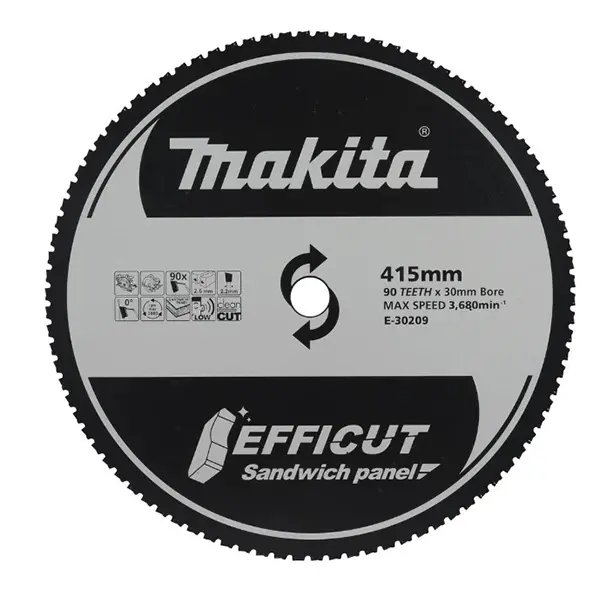 Makita E-30209 EFFICUT TCT list za sendvič panele 415 x 30 mm, 90 zuba Makita E-30209 EFFICUT TCT list za sendvič panele 415 x 30 mm, 90 zuba