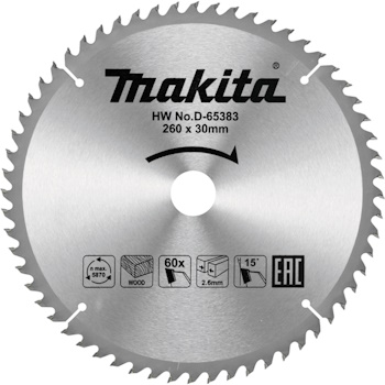 Makita list za cirkular za drvo 260mm D-65383