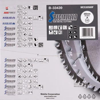 Makita list za testeru od tvrdog metala 305x2,1x25,4mm - 60 zuba B-33439 Makita list za testeru od tvrdog metala 305x2,1x25,4mm - 60 zuba B-33439