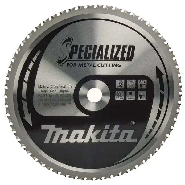 Makita list za testeru od tvrdog metala 305x2,1x25,4mm - 60 zuba B-33439 Makita list za testeru od tvrdog metala 305x2,1x25,4mm - 60 zuba B-33439