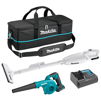 Makita CXT komplet - akumulatorski usisivač + akumulatorska duvaljka + punjač + torba CLX245SAX1-1