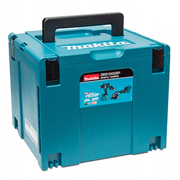 Makita XGT komplet - akumulatorska bušilica-odvijač XGT 40V + akumulatorska ugaona brusilica 125mm XGT 40V + punjač + 2 baterije + kofer DK0124G201 Makita XGT komplet - akumulatorska bušilica-odvijač XGT 40V + akumulatorska ugaona brusilica 125mm XGT 40V + punjač + 2 baterije + kofer DK0124G201
